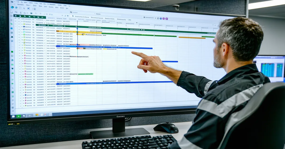 Operations team reviewing automated incident timeline on a screen, reducing investigation time